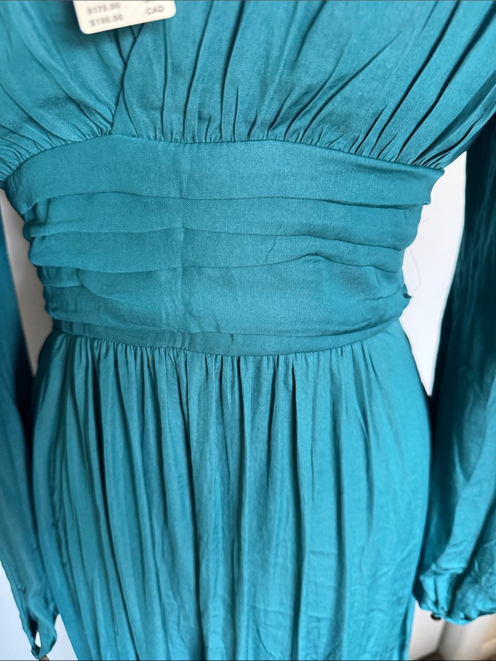 Anthropologie NWT Boho Chic Gwendolyn V-Neck Long Sleeve High-low Maxi Dress - Picture 10 of 16